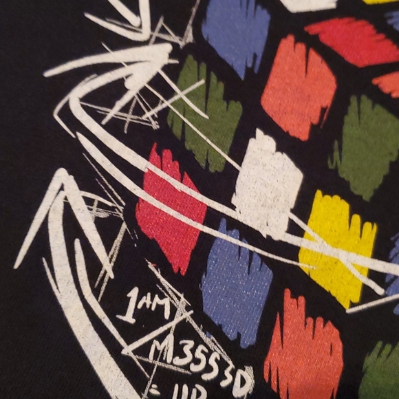 Rubik's Cube Men's Medium M short sleeve geek Math - fits like a small - Picture 4 of 4